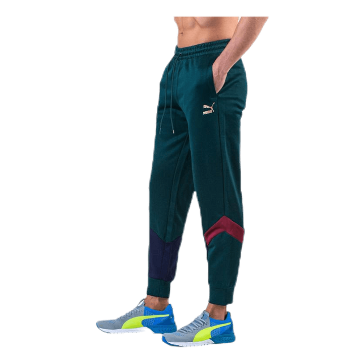FIGC Iconic MCS Track Pants Blue/Green