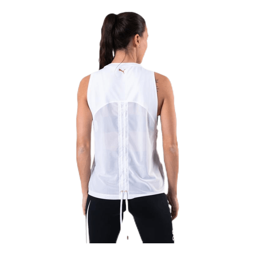 Metal Splash Adjustable Tank White