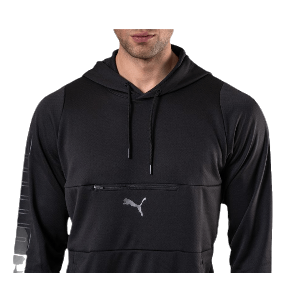 Power Knit Hoodie Black