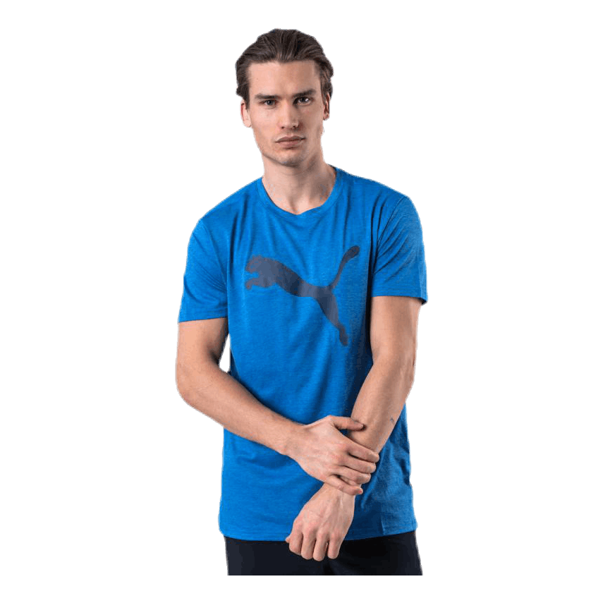 Heather Cat Tee Blue