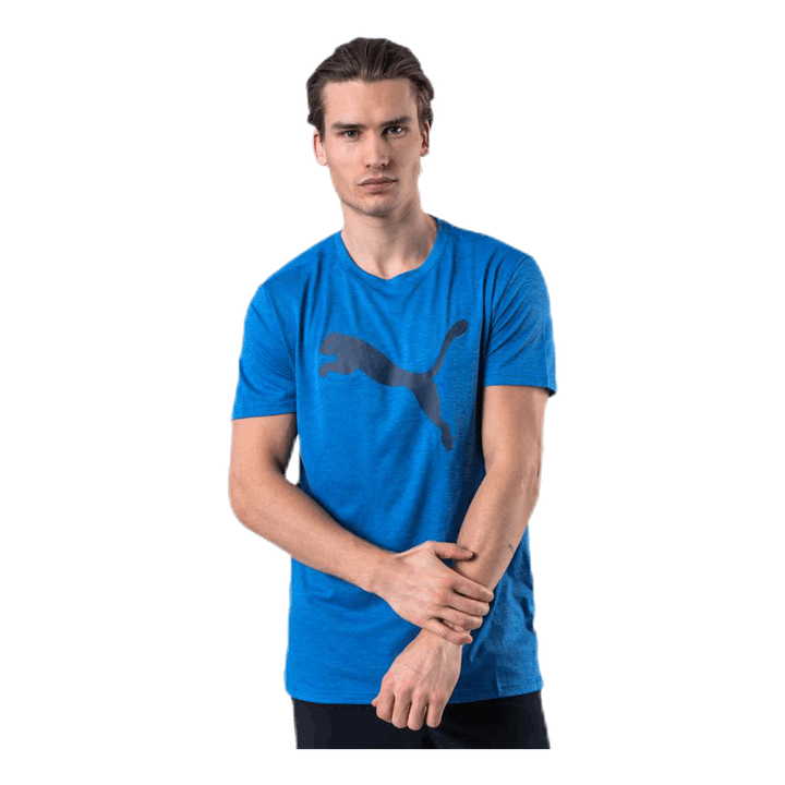 Heather Cat Tee Blue