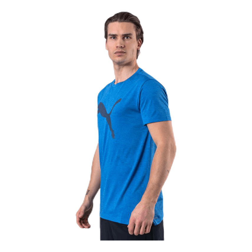 Heather Cat Tee Blue