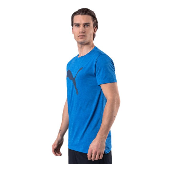 Heather Cat Tee Blue