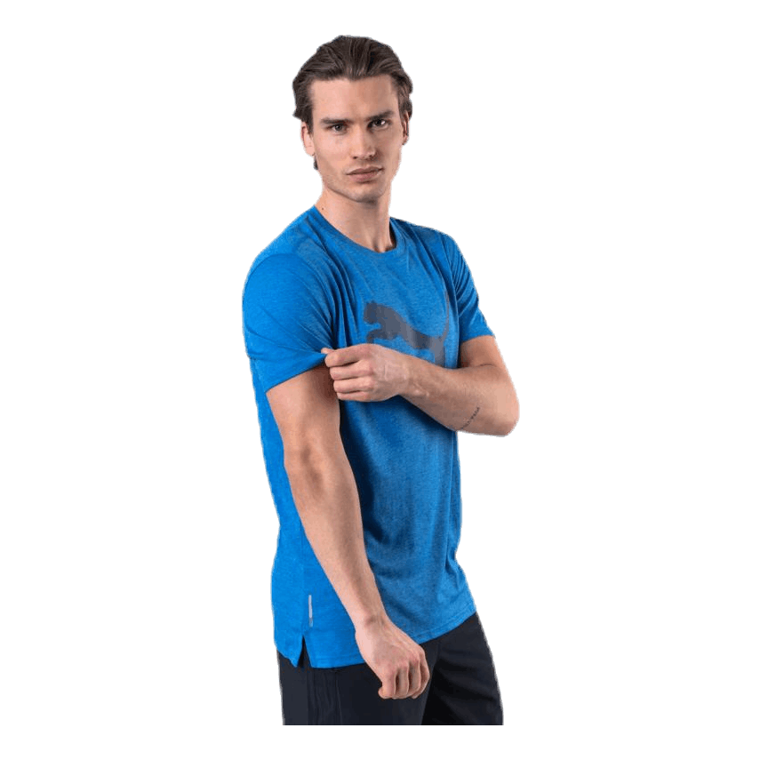 Heather Cat Tee Blue