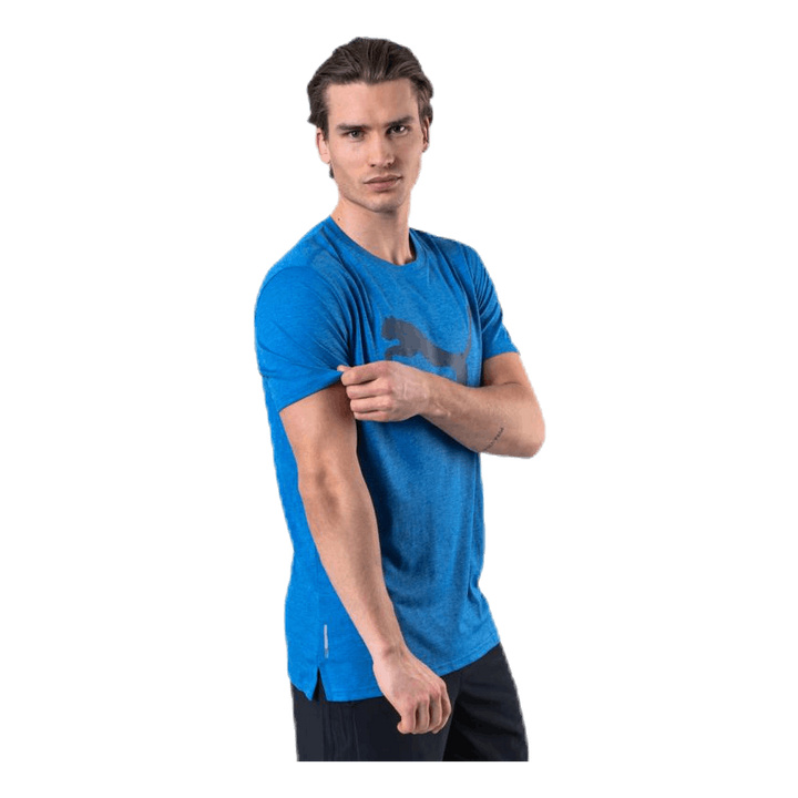 Heather Cat Tee Blue