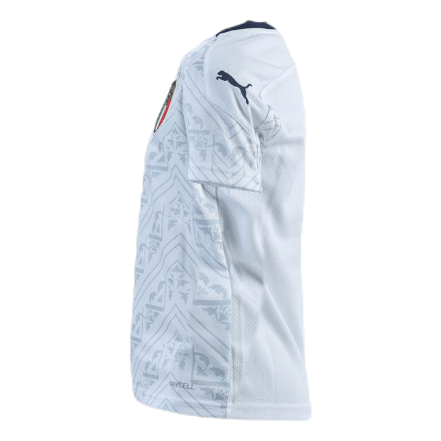FIGC Away Shirt Replica Junior Blue/White