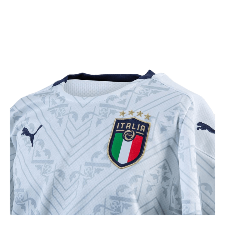 FIGC Away Shirt Replica Junior Blue/White
