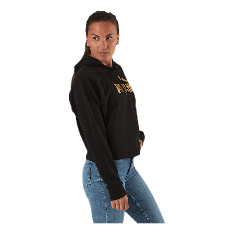 ESS+ Metallic Cropped Hoody TR Black/Gold