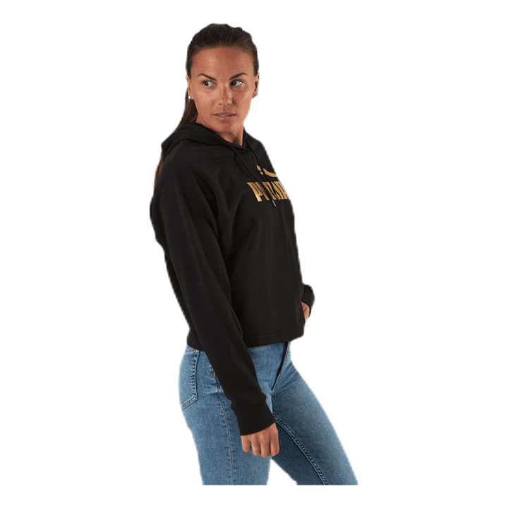 ESS+ Metallic Cropped Hoody TR Black/Gold