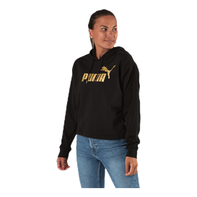 ESS+ Metallic Cropped Hoody TR Black/Gold