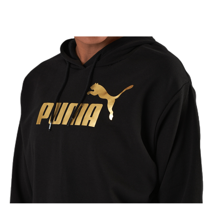 ESS+ Metallic Cropped Hoody TR Black/Gold