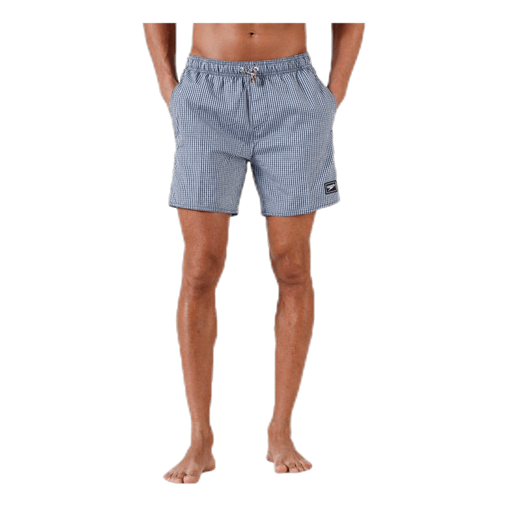Stripe Leisure 16" Watershort Blue/White