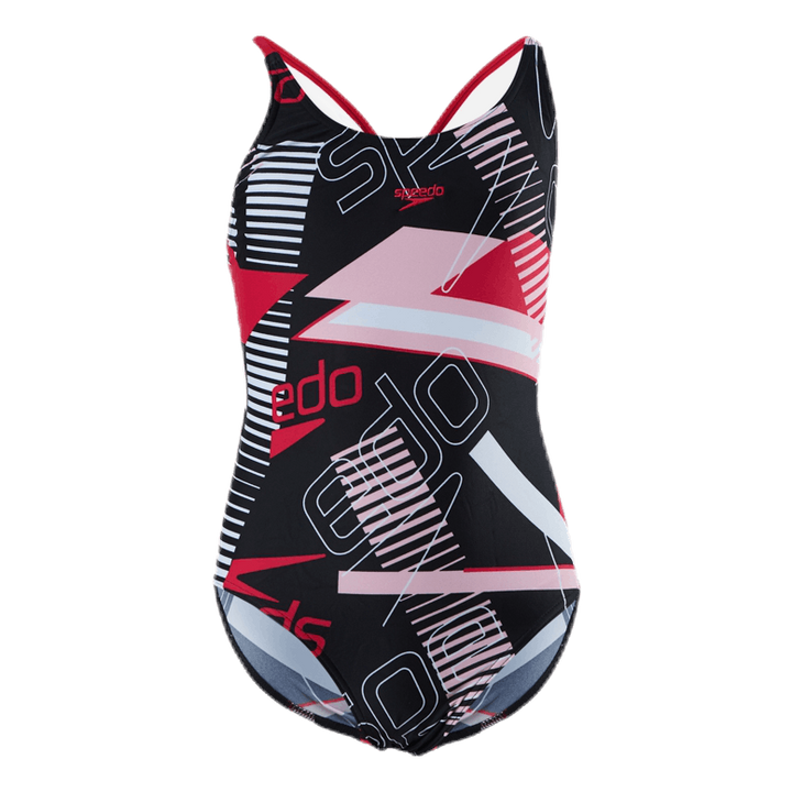 Junglespeak Allover Tieback Black/Red
