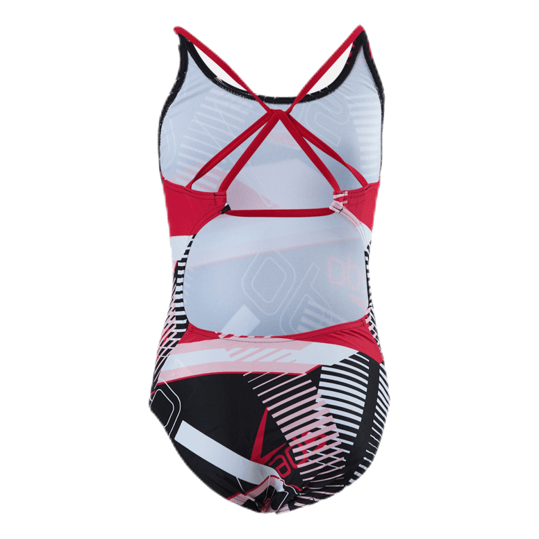 Junglespeak Allover Tieback Black/Red