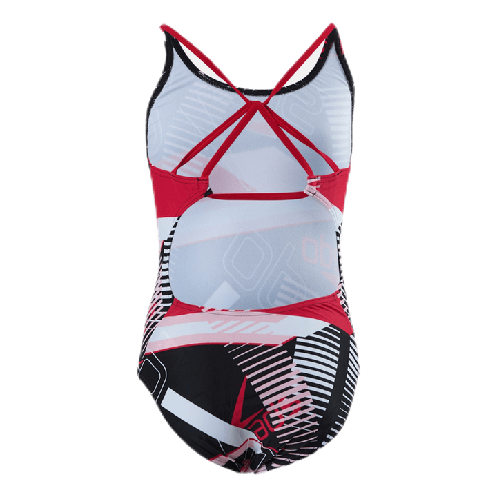 Junglespeak Allover Tieback Black/Red