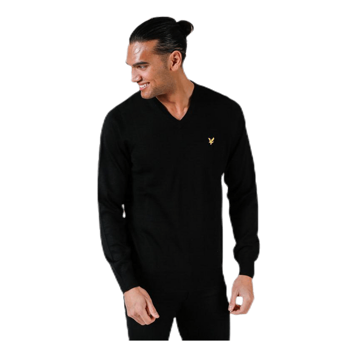 V-Neck Pullover Black