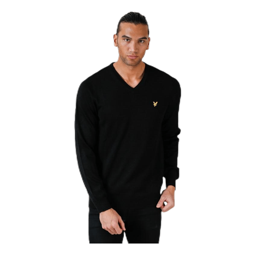 V-Neck Pullover Black