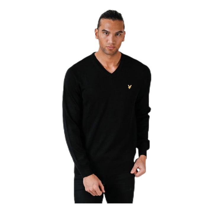 V-Neck Pullover Black