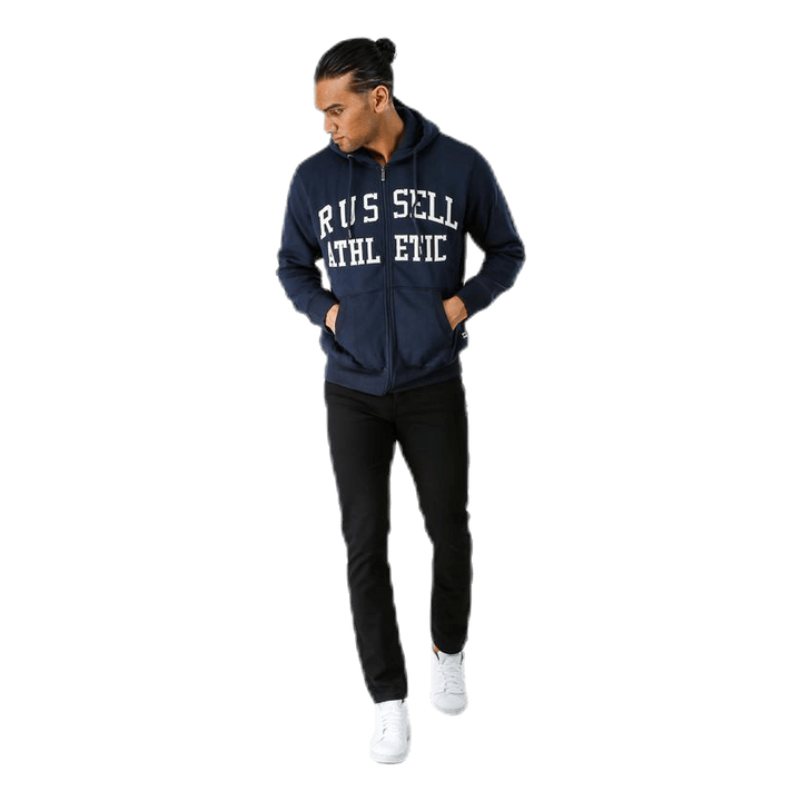 Zip Through Tackle Twill Hoody Blue