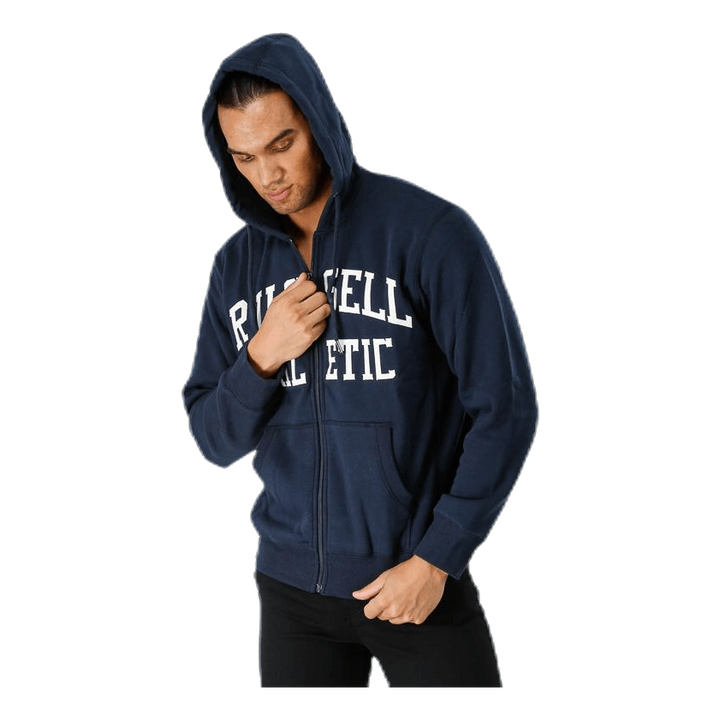 Zip Through Tackle Twill Hoody Blue