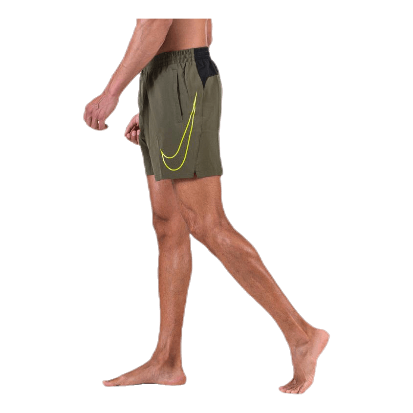 5" Volley Short Big Swoosh Green