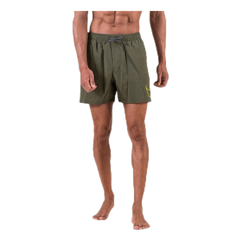 5" Volley Short Big Swoosh Green