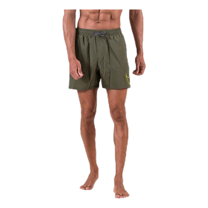 5" Volley Short Big Swoosh Green