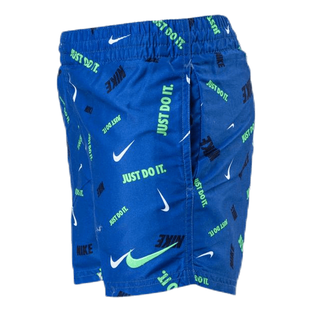 4" Volly Short Logofetti Junior Blue