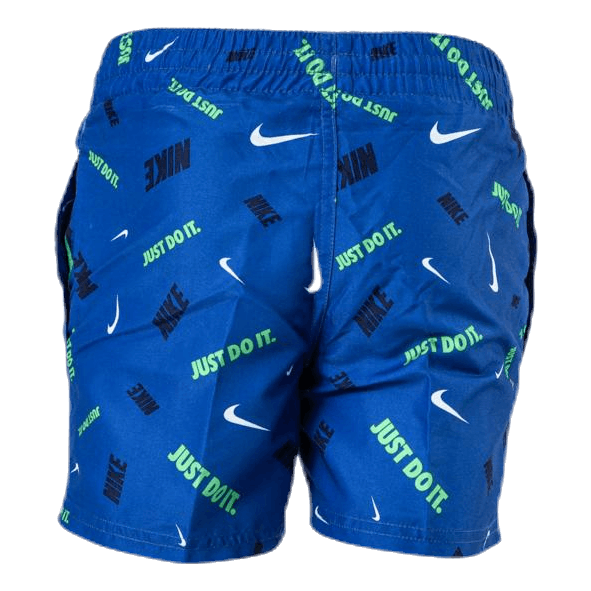 4" Volly Short Logofetti Junior Blue