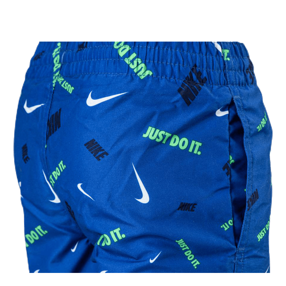 4" Volly Short Logofetti Junior Blue