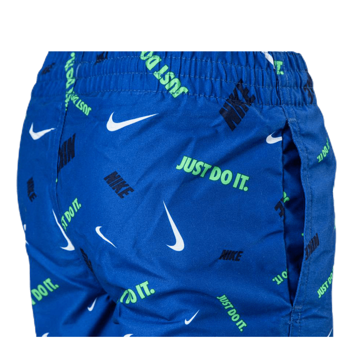 4" Volly Short Logofetti Junior Blue
