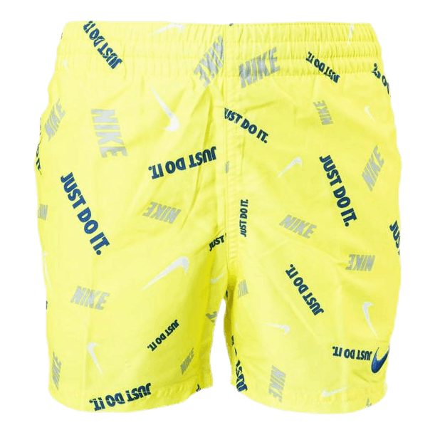 4" Volly Short Logofetti Junior Yellow
