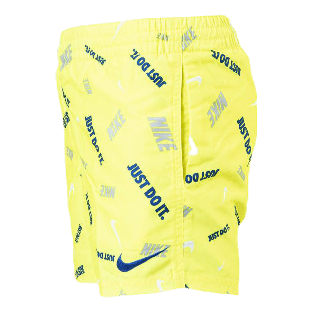 4" Volly Short Logofetti Junior Yellow