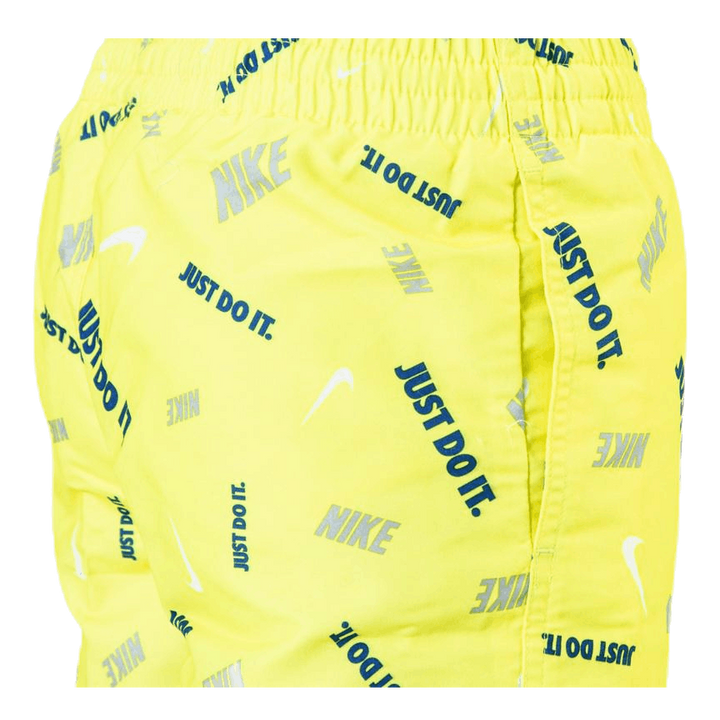 4" Volly Short Logofetti Junior Yellow
