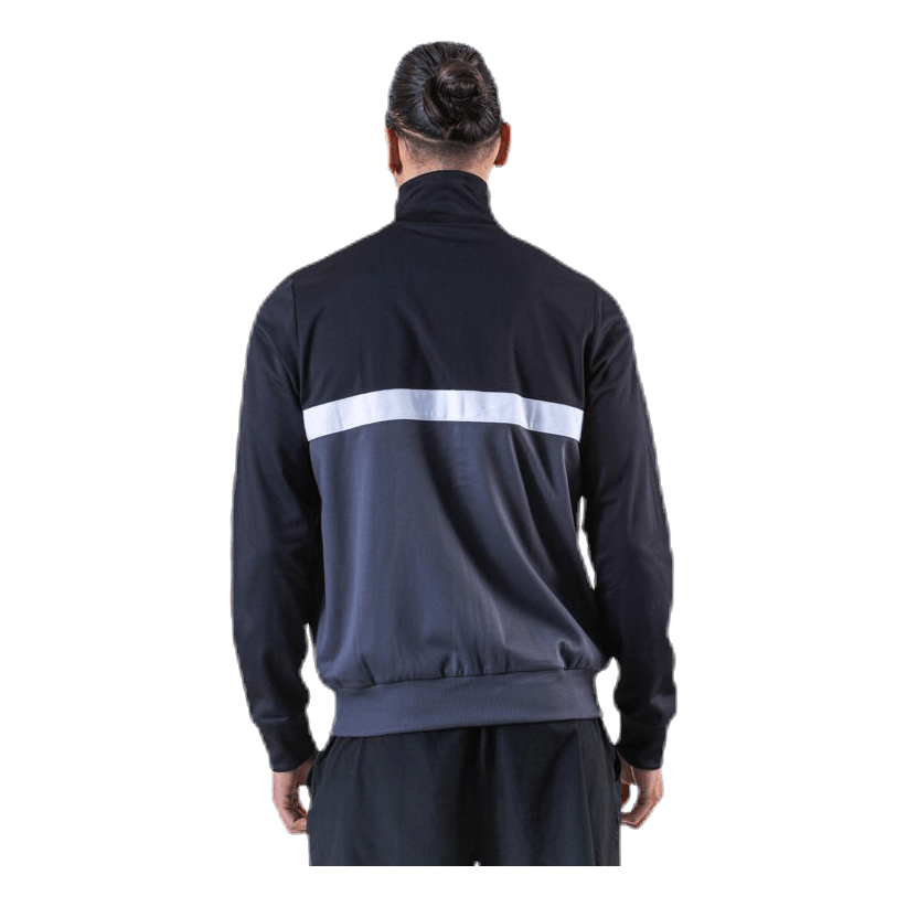 Panelled Track Top Black
