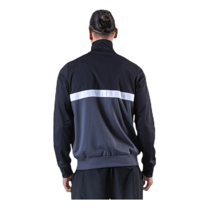 Panelled Track Top Black