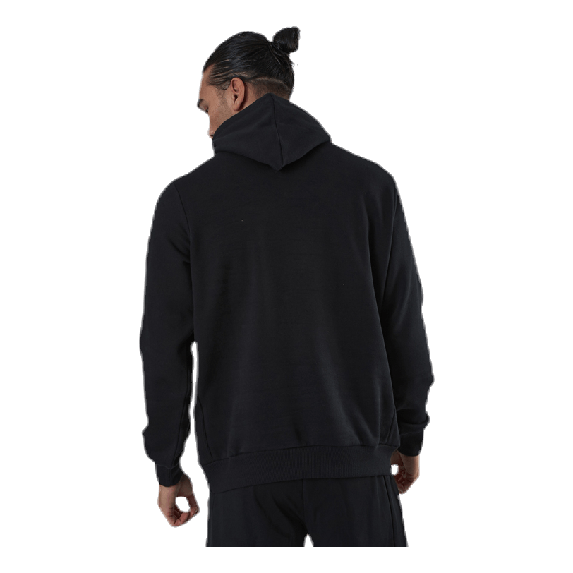 Sleeve Print Hoodie Black