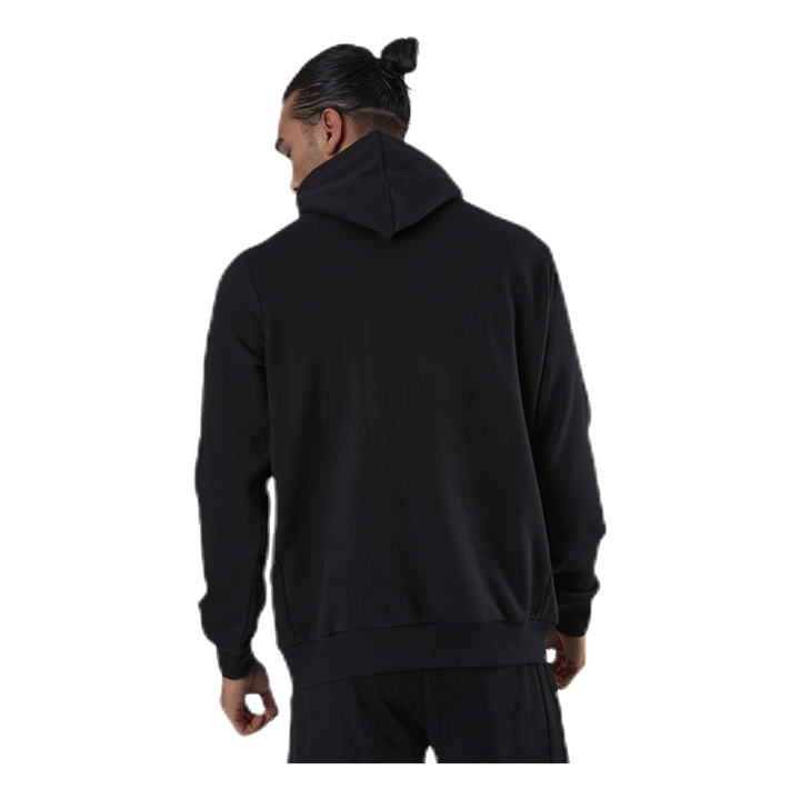 Sleeve Print Hoodie Black