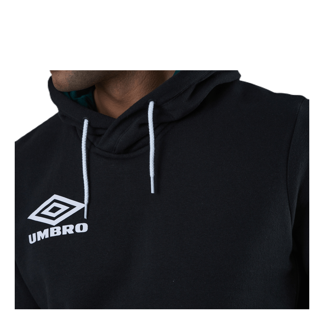 Sleeve Print Hoodie Black
