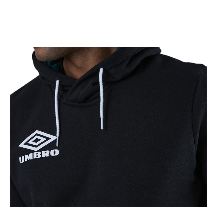 Sleeve Print Hoodie Black