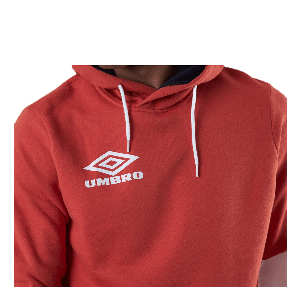 Sleeve Print Hoodie Red