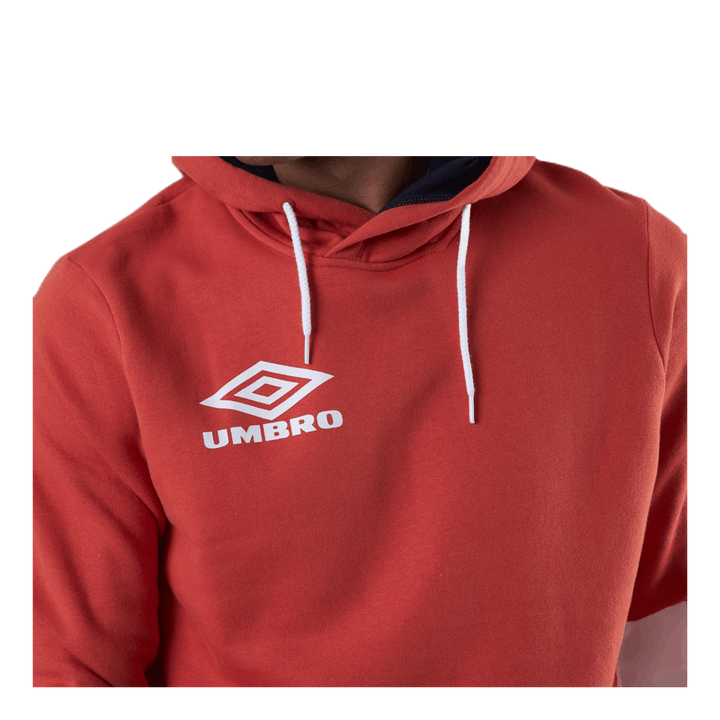 Sleeve Print Hoodie Red