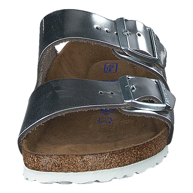 Arizona Smooth Leather Silver Metallic