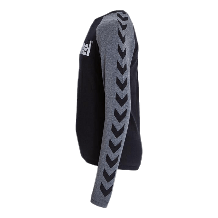 Boys T-Shirt LS Black/Grey