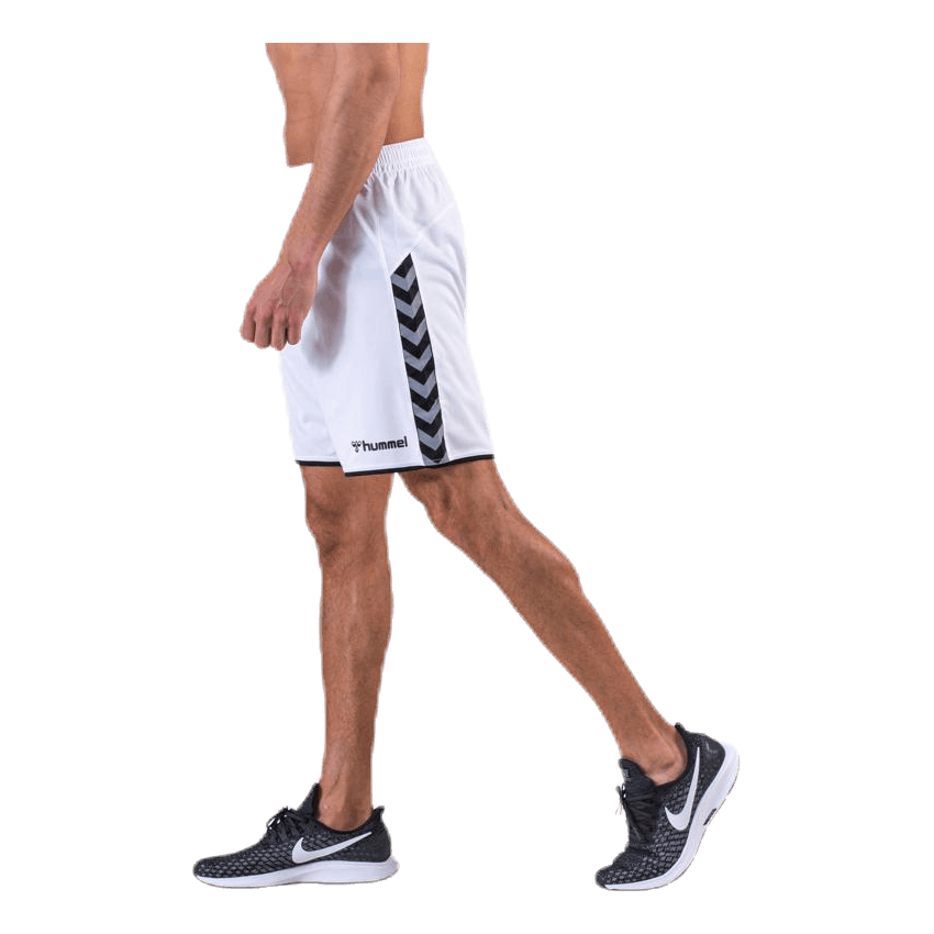 Authentic Poly Shorts White