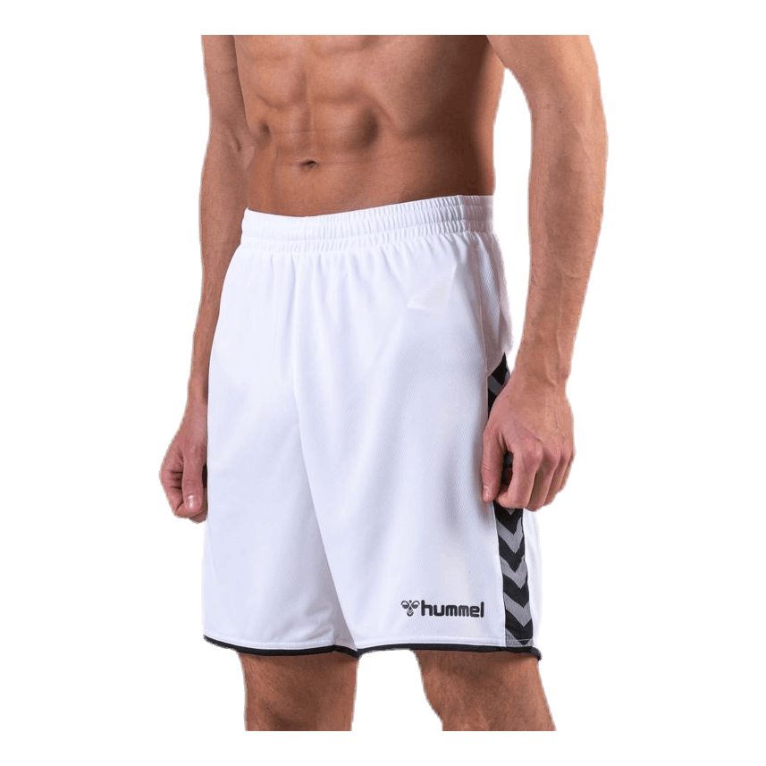 Authentic Poly Shorts White