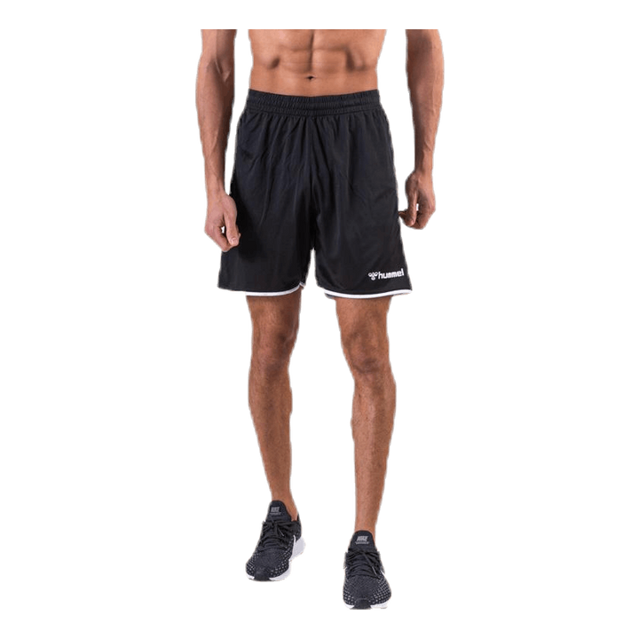 Authentic Poly Shorts White/Black