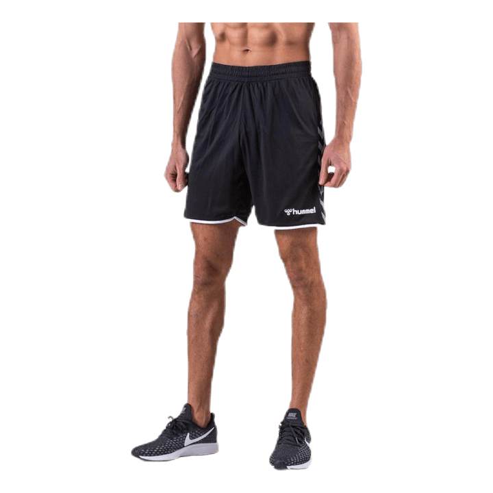 Authentic Poly Shorts White/Black