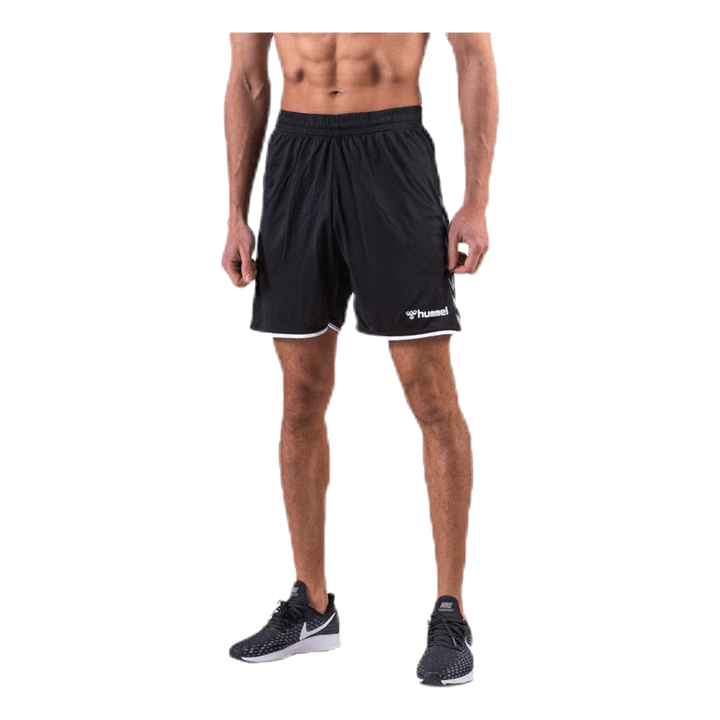 Authentic Poly Shorts White/Black