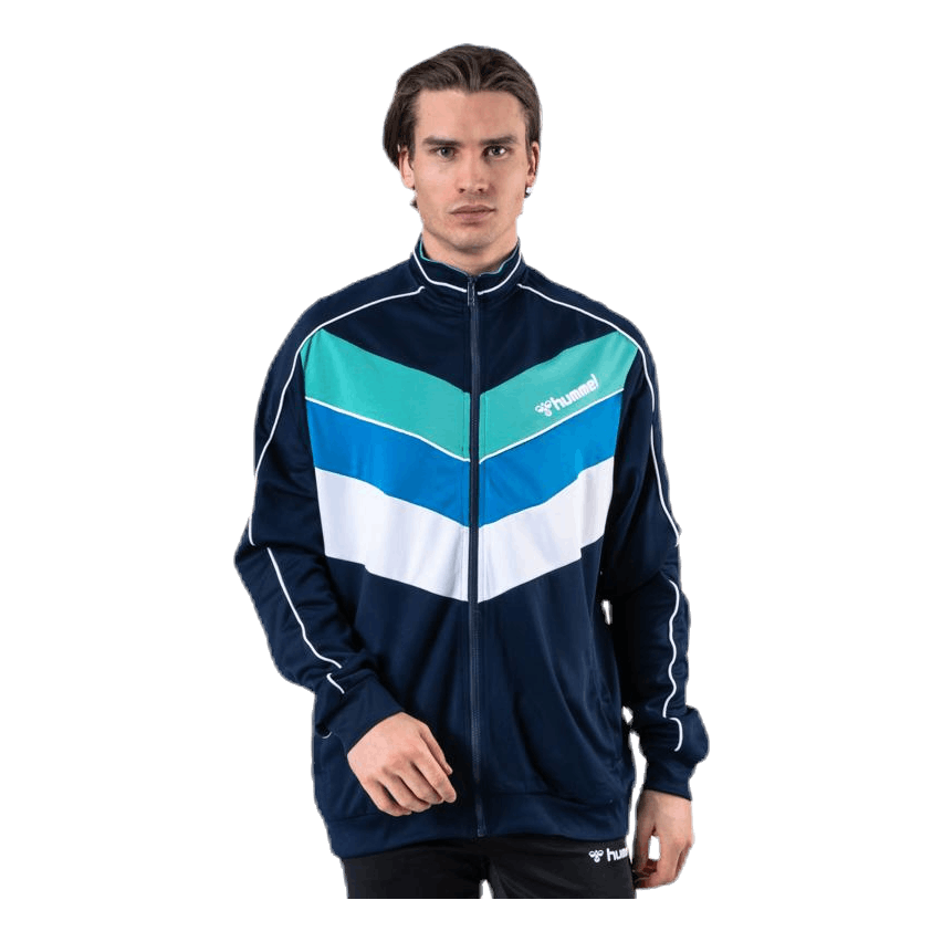 Liam Zip Jacket Blue/White